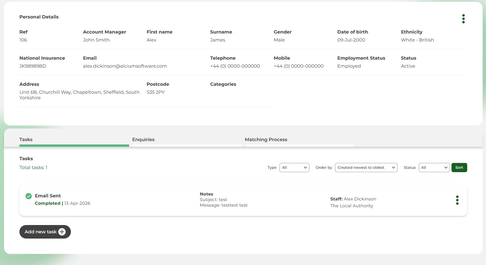 Improved visibility of individual activity image